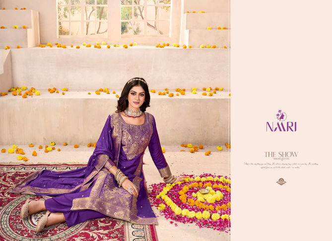 Gul Raas By Naari Viscose Pashmina jacquard Salwar Kameez Wholesale Price In Surat